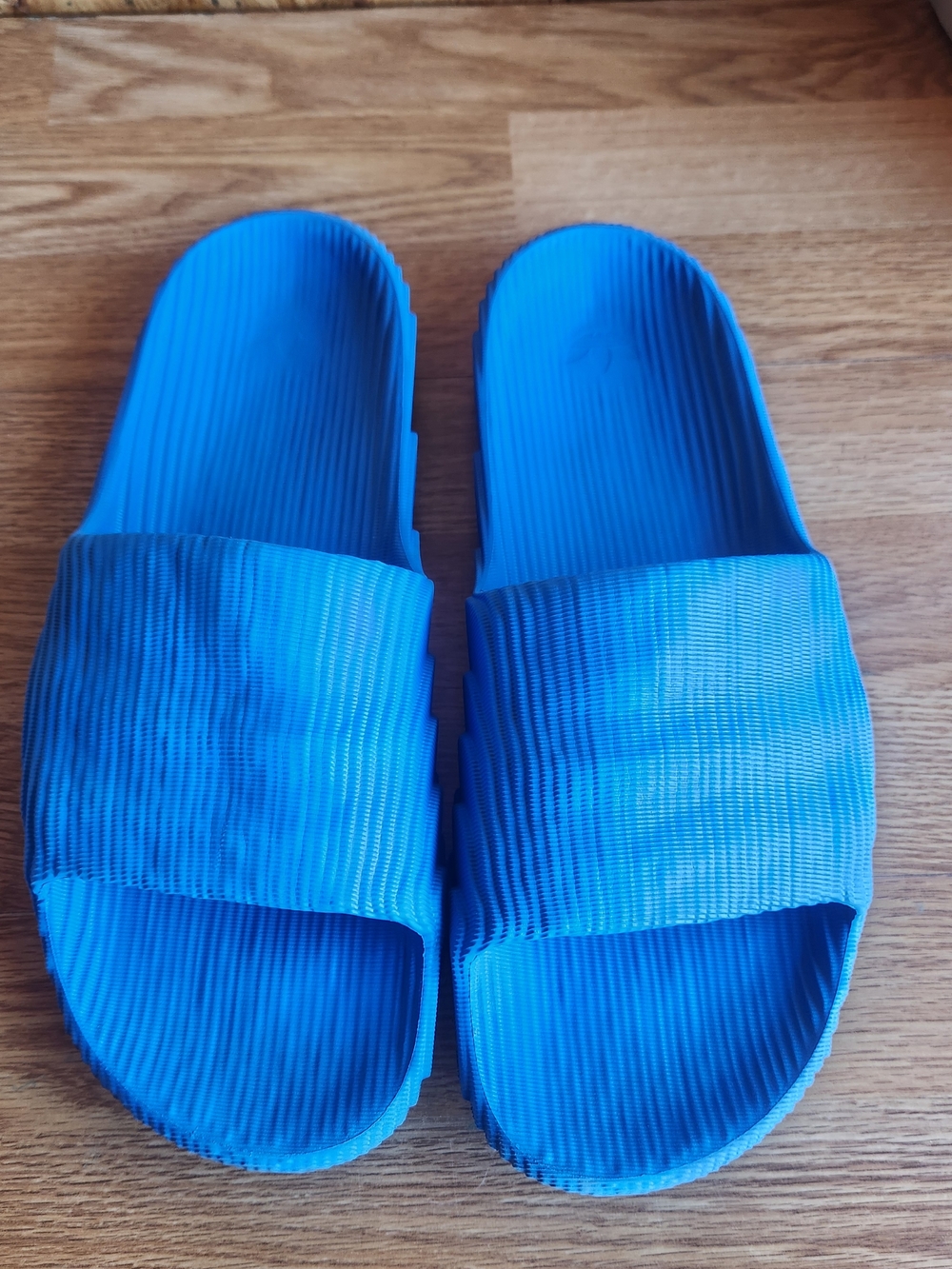 adidas Blue Slide Sandals